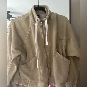 BDG Urban Outfitters Tan Zip-Up